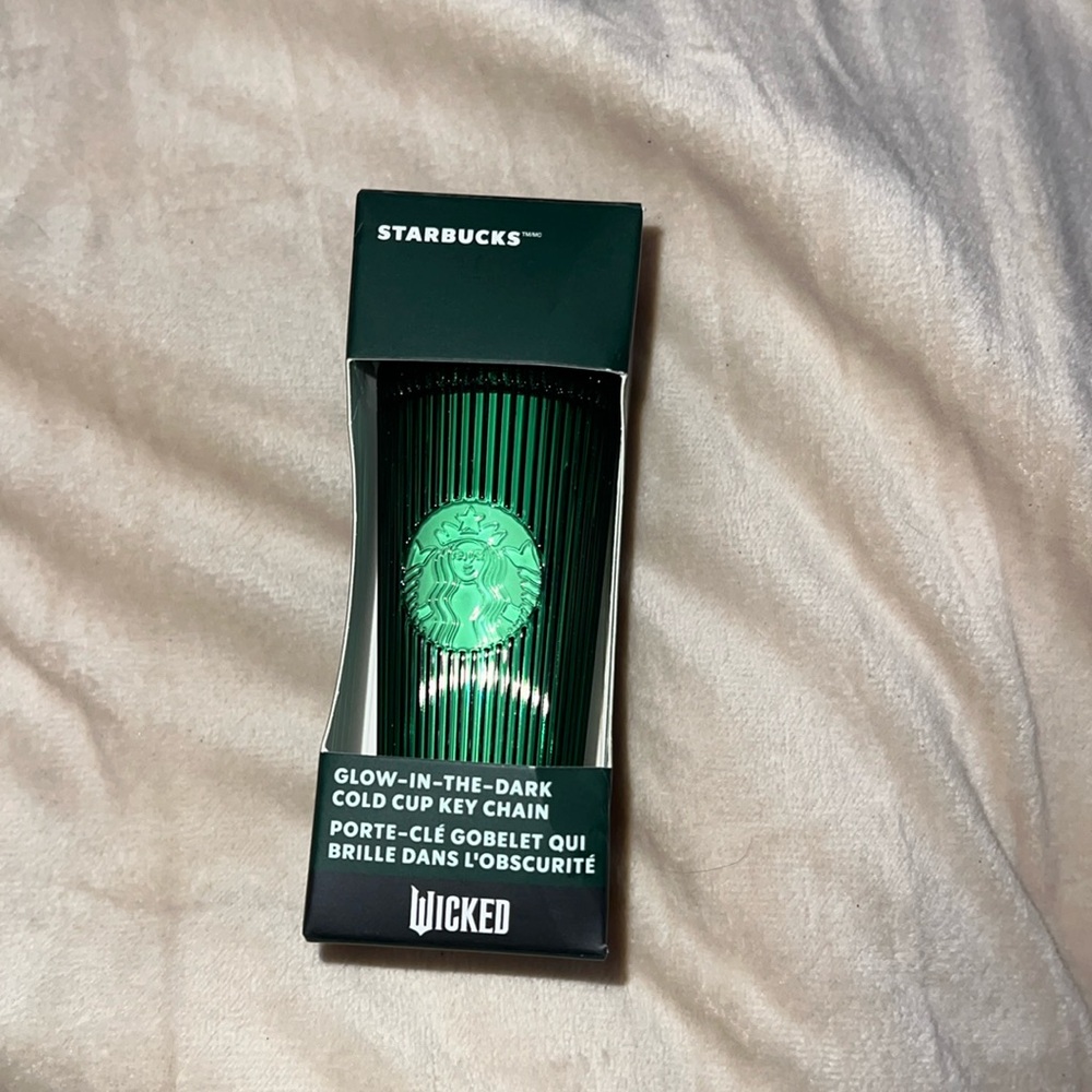 NEW GLOW IN THE DARK WICKED STARBUCKSS KEYCHAIN!